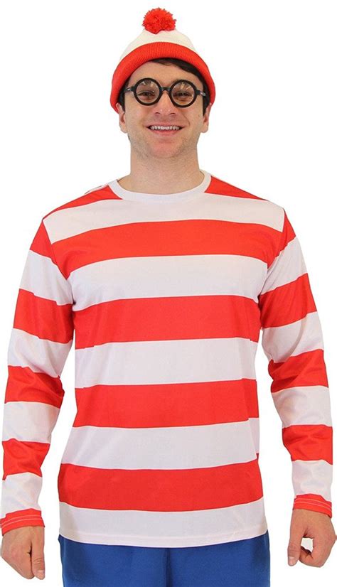 where's waldo costume|wheres waldo costume men.